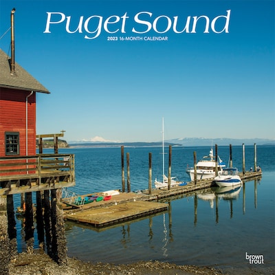 2023 BrownTrout Puget Sound 12 x 24 Monthly Wall Calendar, (9781975452544)