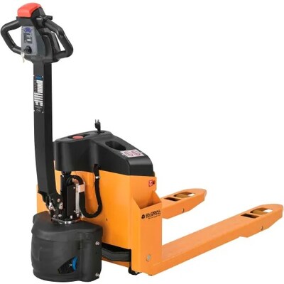 Global Industrial Self-Propelled Electric Pallet Jack, 3300 lb. Capacity, 27W x 45L Forks (988993)