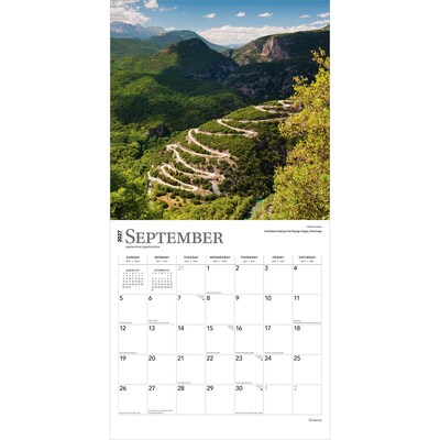 2027 BrownTrout Greece 12" x 12" Monthly Wall Calendar (9798330711642)