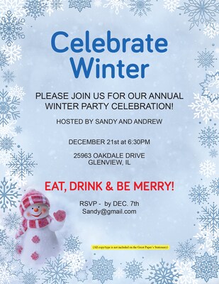 Great Papers! Stationery Letterhead Winter Holiday Magic, Multicolor, 50 sheets (2024038)