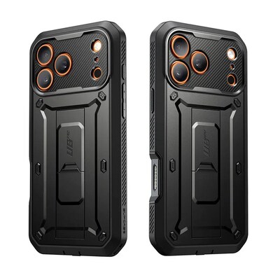 SUPCASE Unicorn Beetle Pro Case for iPhone 17 Pro Max, Shock Absorbing, Black (SUP-iPhone2025Max-UBPro-SP-Black)