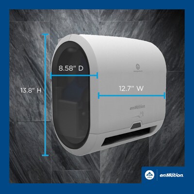 enmotion Hardwound Towel Paper Towel Dispenser, White (59437A)