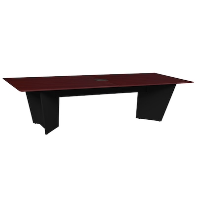 Regency Array 120W x 48D Conference Table with Grommet, Mahogany/Black (ACT12048MHBK)