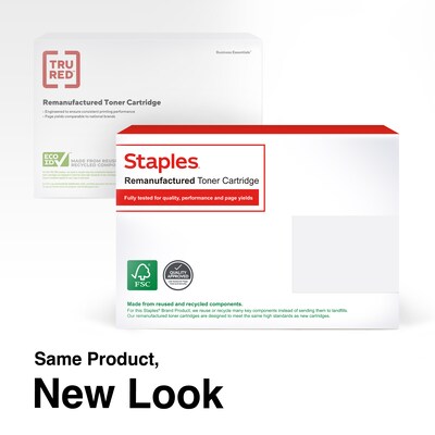 Staples Remanufactured Black High Yield Toner Cartridge Replacement for Lexmark 501H (TR50F1H00/ST50