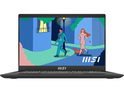 MSI Modern 14 C12M-495US 14 Laptop, Intel Core i3-1215U, 8GB Memory, 512GB SSD, Windows 11 (MOD1412