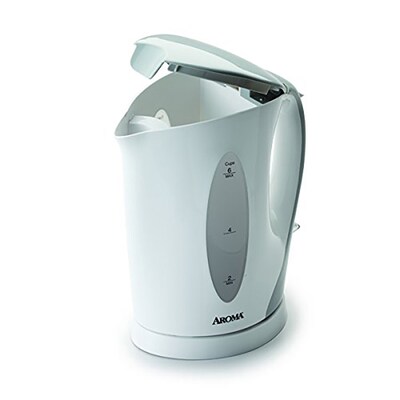 Aroma 6-Cup Electric Kettle, White (AWK-105)