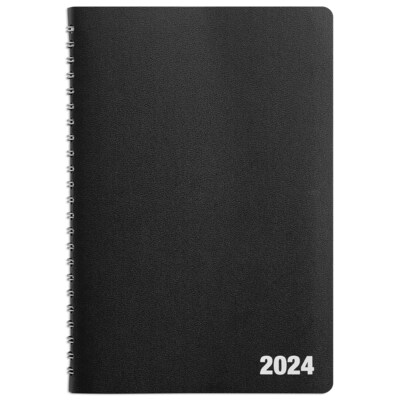 2024 Quill Brand® 5 x 8 14-Month Weekly Planner, 5x8, Black (5215724QCC)