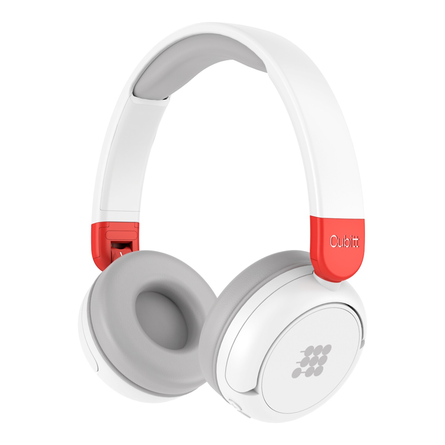 Cubitt Jr. Wireless Active Noise Canceling Over-Ear Headphones, Bluetooth, Snow White (CTANCJR-7)