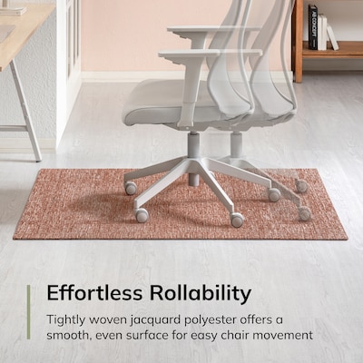 Anji Mountain Rug'd Carpet & Hard Floor Chair Mat, 40" x 54", Burlington Terracotta (AMB9043-4054)