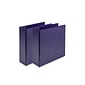 Samsill Earth's Choice 3" 3-Ring View Binder, Purple, 2/Pack (SAMU86808)