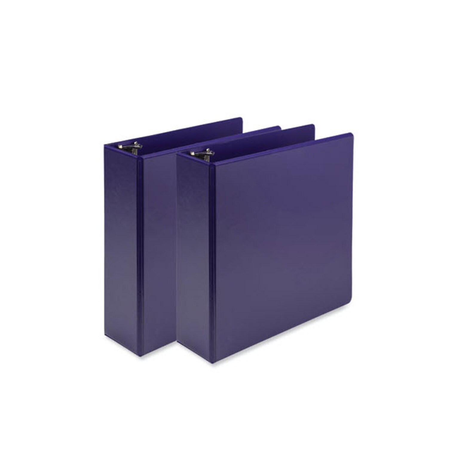 Samsill Earths Choice 3 3-Ring View Binder, Purple, 2/Pack (SAMU86808)