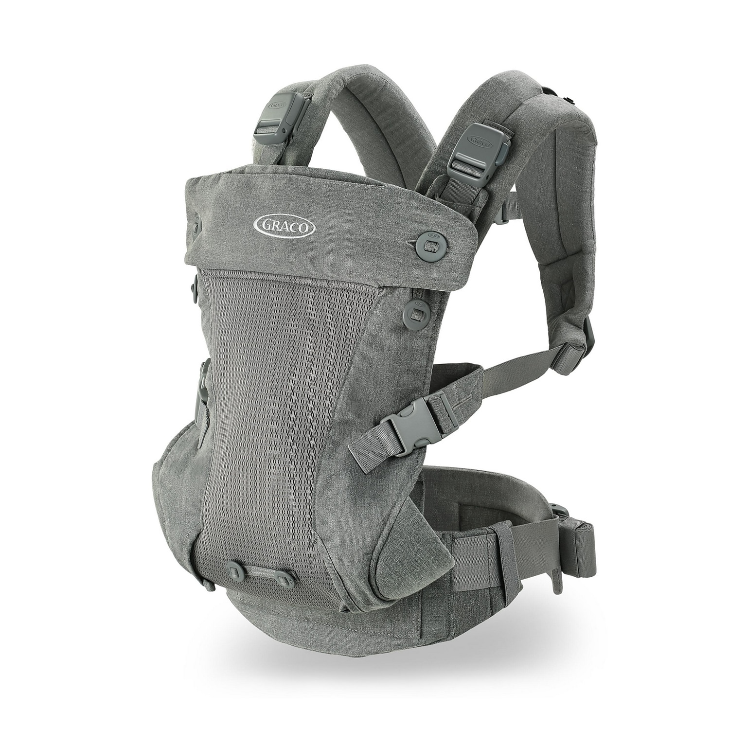 Graco Cradle Me 4-in-1 Carrier, Mineral Gray 2121150)