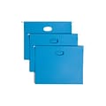 Smead Hanging File Folders, 1/5-Cut Adjustable Tab, Letter Size, 2 Expansion, Sky Blue, 25/Box (642