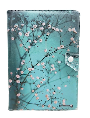 Linsay Octa Core 10.1 Tablet, 4GB RAM, 128GB Storage, Android 13, Bundled with Flowers Marble Case