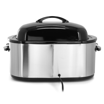 MegaChef 22 Qt Electric Roaster Oven, Silver (935121971M)