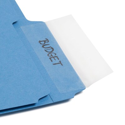 Smead Seal & View Label Protectors, 3-1/2" x 1-11/16", Clear, 100/Pack (67600)