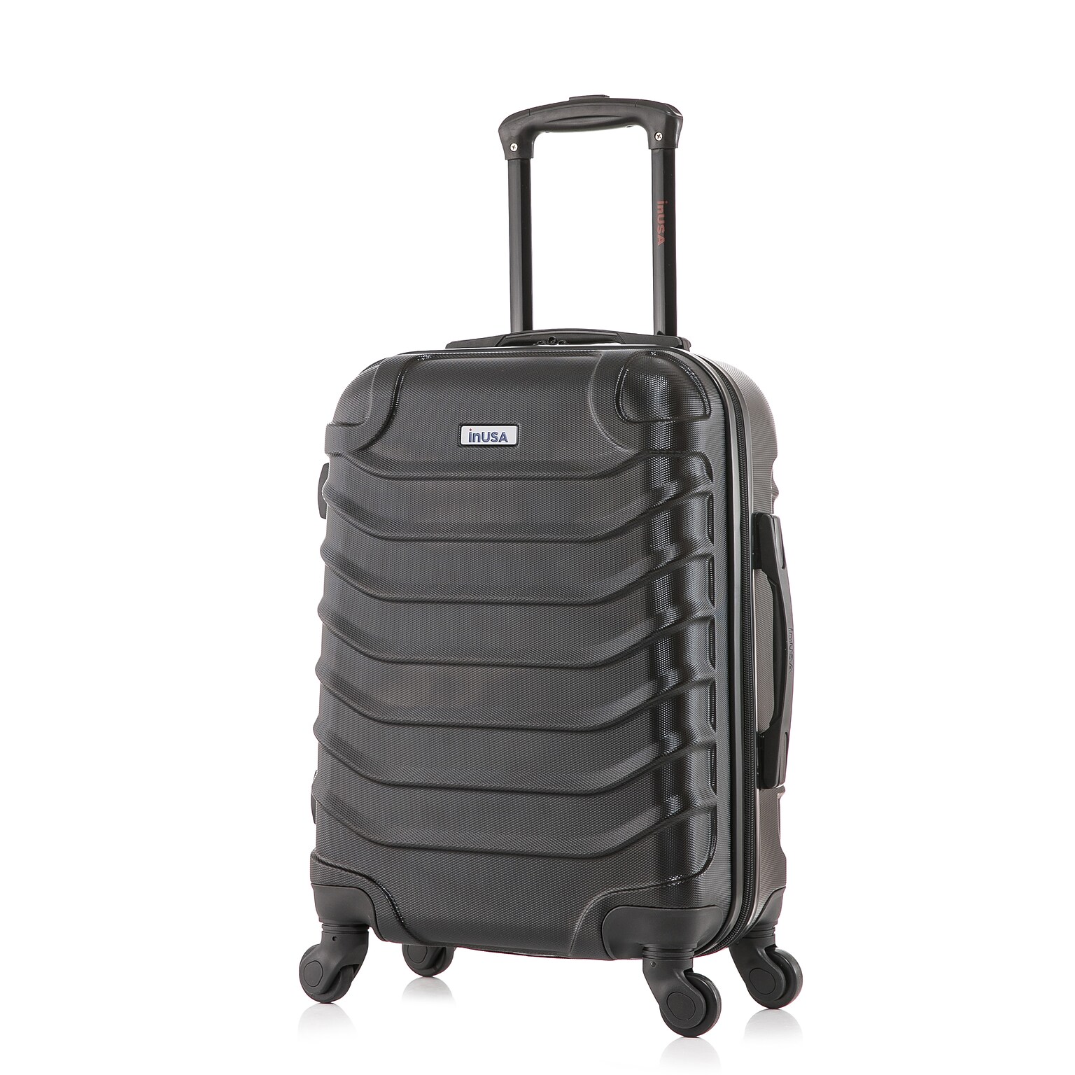 InUSA Endurance 21.45 Hardside Suitcase, 4-Wheeled Spinner, TSA Checkpoint Friendly, Black (IUEND00S-BLK)