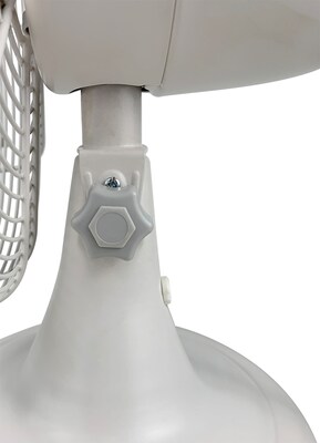 Good Housekeeping Oscillating Desk Fan, 3 speed, White (92602)