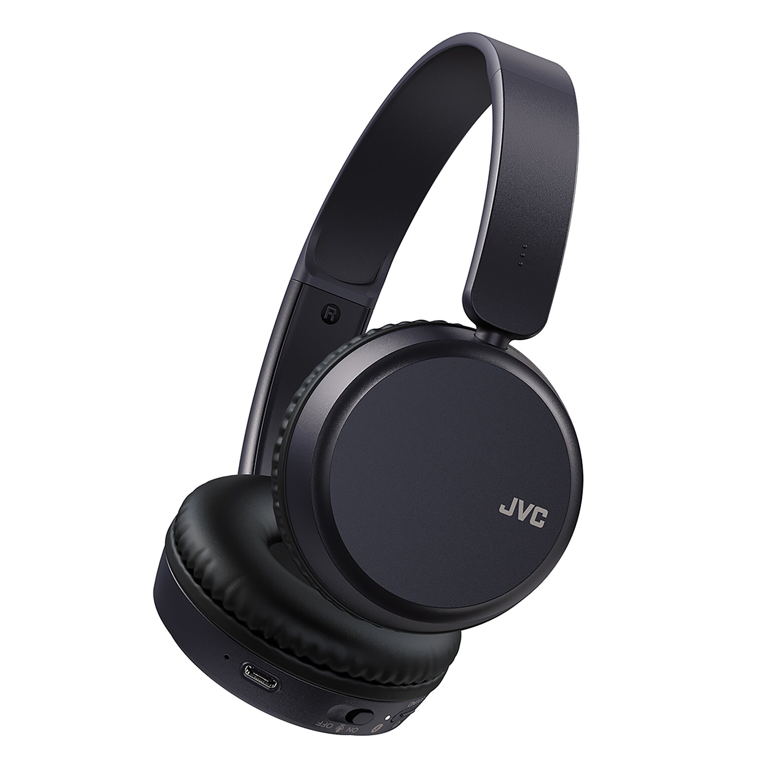 JVC Wireless On-Ear Foldable Headphones, Bluetooth, Blue (JVCHAS36WA)