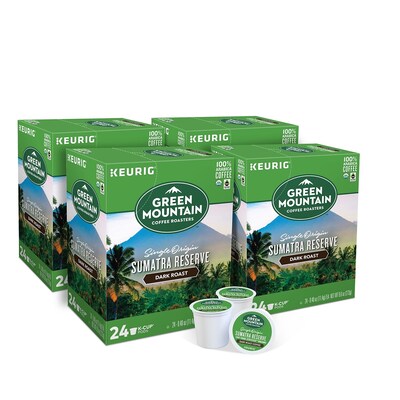 Green Mountain Sumatra Reserve Coffee Keurig® K-Cup® Pods, Dark Roast, 96/Carton (GMT4060CT)