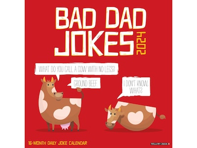 2024 Willow Creek Bad Dad Jokes 12 x 12 Monthly Wall Calendar (32275)