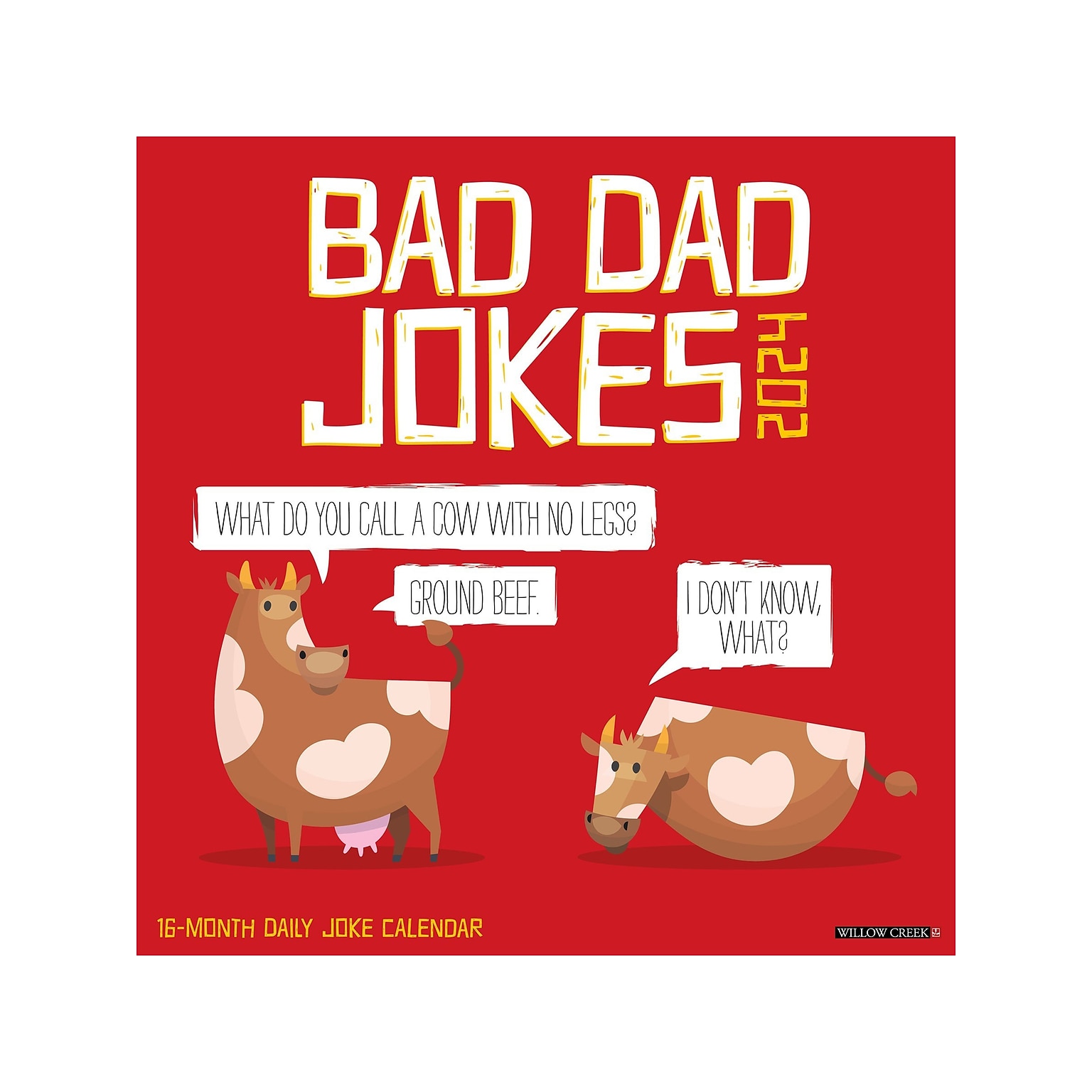 2024 Willow Creek Bad Dad Jokes 12 x 12 Monthly Wall Calendar (32275)