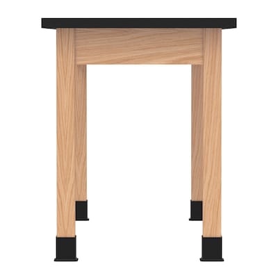 Diversified Woodcrafts PerpetuLab Book Compartment Rectangular Science Lab Table, 54" x 24", Oak (C7202BK30N)