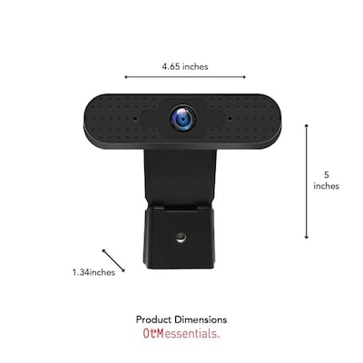 Centon OTM Basics 1080p Webcam, Black (OB-AKK)