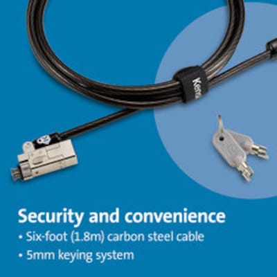 Kensington Slim NanoSaver 2.0 Keyed Laptop Lock (K63388WW)