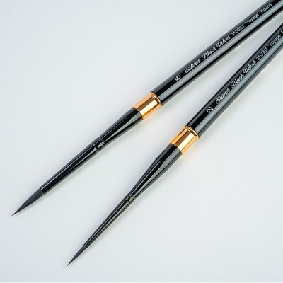 Silver Brush Black Velvet Small Travel Brushes, 2/Set (SLVBV3060)