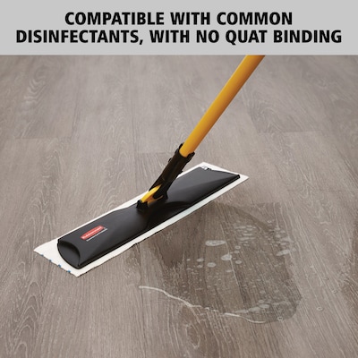 Rubbermaid HYGEN Microfiber Cleaning Pads, 4.75", x 19", White/Blue, 150 Pads/Pack (2134282)