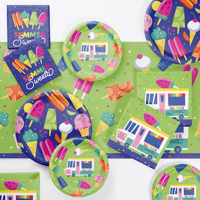 Creative Converting Summer Social Tableware Kit, Serves 8 (DTC9215E2A)