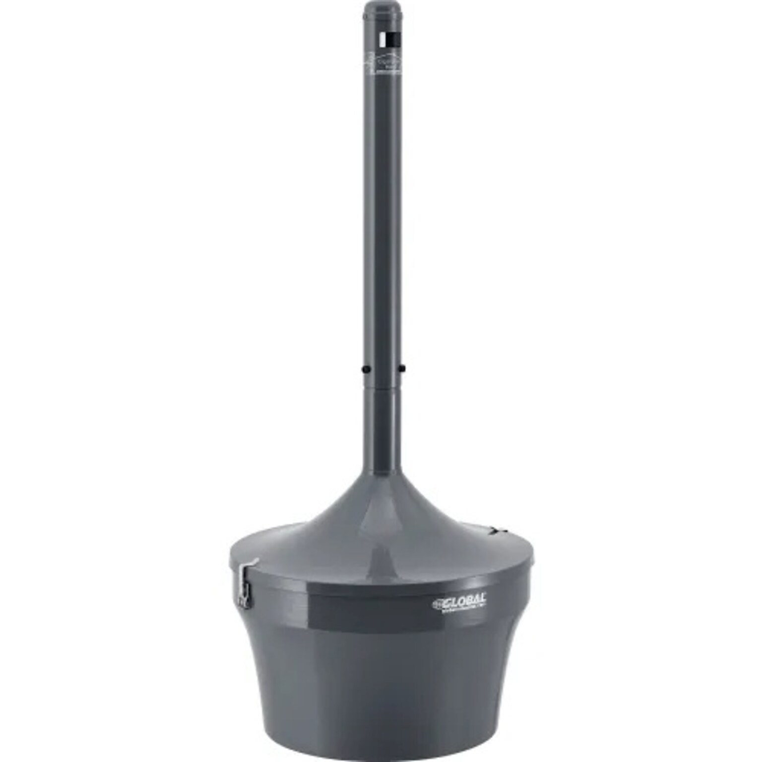 Global Industrial Steel Outdoor Ashtray, 4-1/2 Gallon, Gray (641447GY)