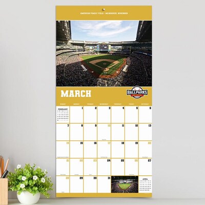 2027 TF Publishing Ballparks 11" x 12" Monthly Wall Calendar, Multicolored (27-1051)