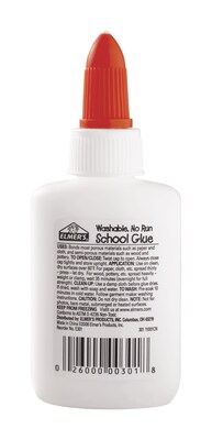Elmers Washable Removable School Glue, 1.25 oz., Tan (E301)