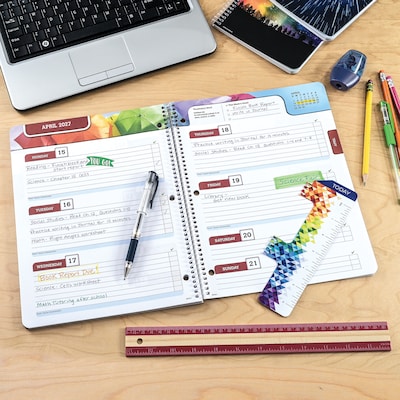 2026-2027 Global Printed Products 8.5 x 11 Academic Year Weekly & Monthly Student Planner, Paperboard Cover, Blue