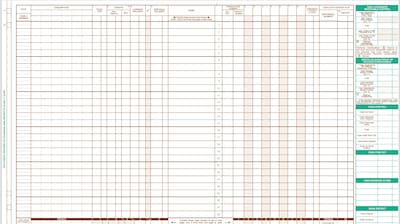 Medical Arts Press® Replacement Day Sheet Forms; Bond, Format S1, 50 Forms/Pack (WJM11)