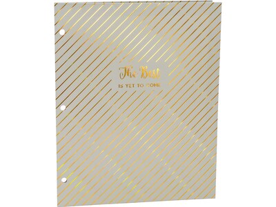 Pukka Pad Haze 3-Hole Punched 2-Pocket Cardstock Portfolio Folders, Assorted Colors, 6/Pack (9980(AST)-HZE)