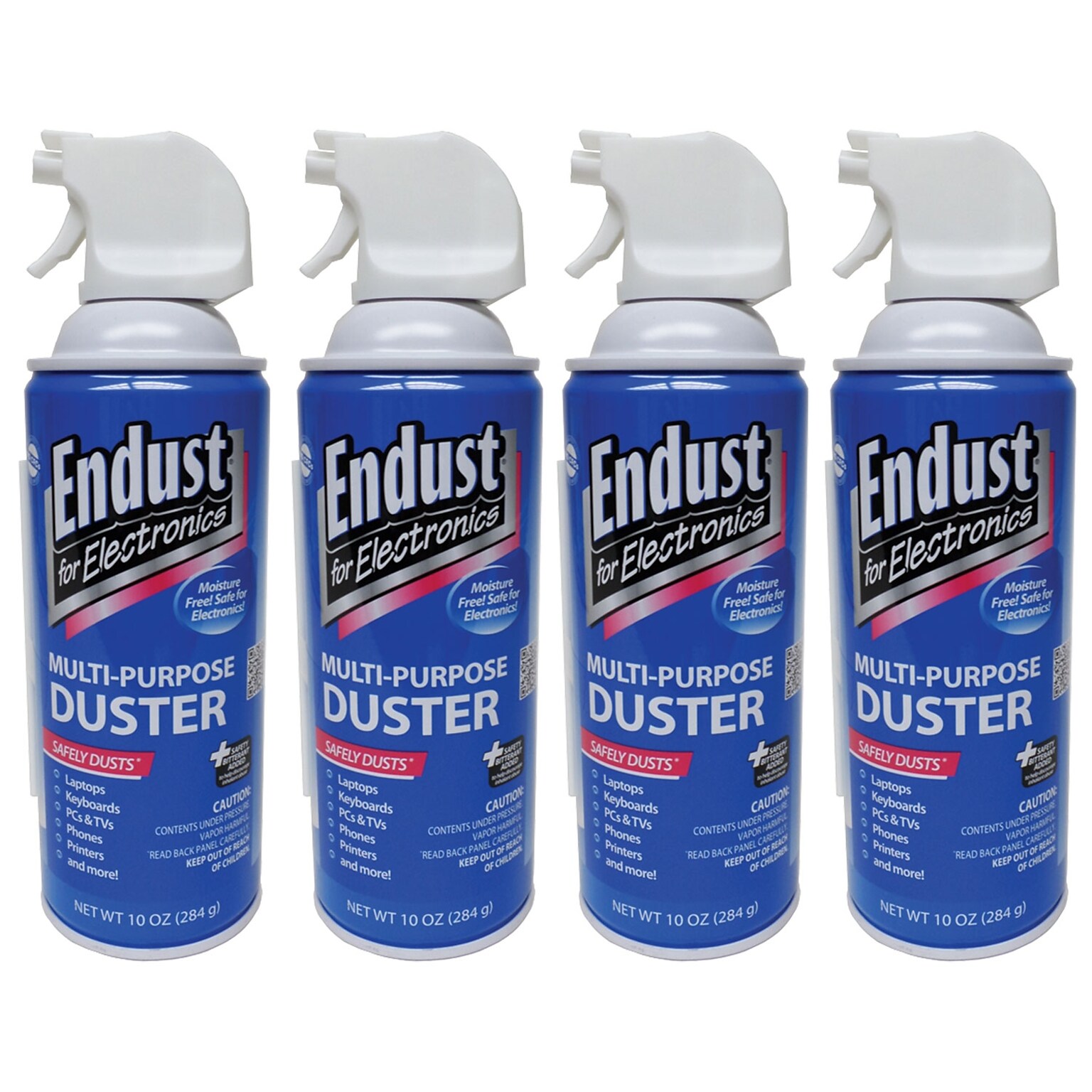 Endust® Electronics Duster With #152 Bitterant, 10 oz., 4/Pack
