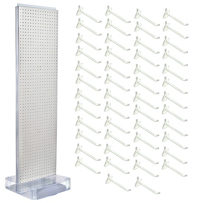 Azar Studio Base 60 x 17 Pegboard Floor Stand, White (700770-WHT-6W50)