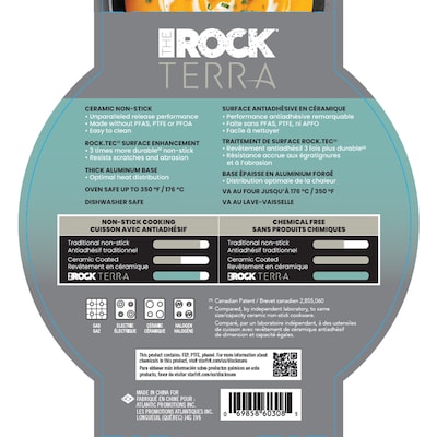 THE ROCK by Starfrit Terra Aluminum 3-Qt. Saucepan, Black (060309-002-0000)