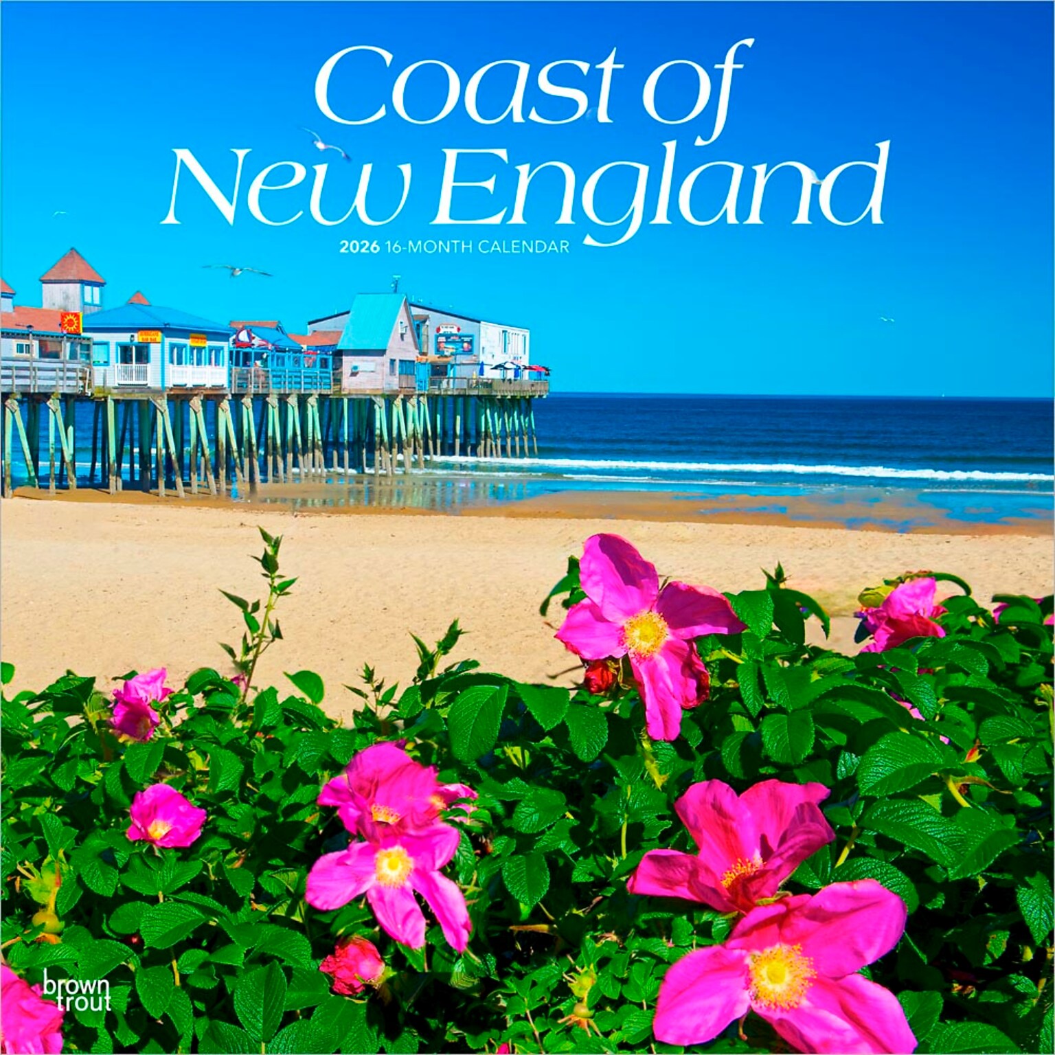2026 BrownTrout Coast of New England 12 x 12 Monthly Wall Calendar (9798330702961)