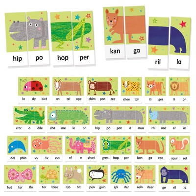 Headu Syllables Factory, Assorted Colors, 63/Set (HDUEN24636)