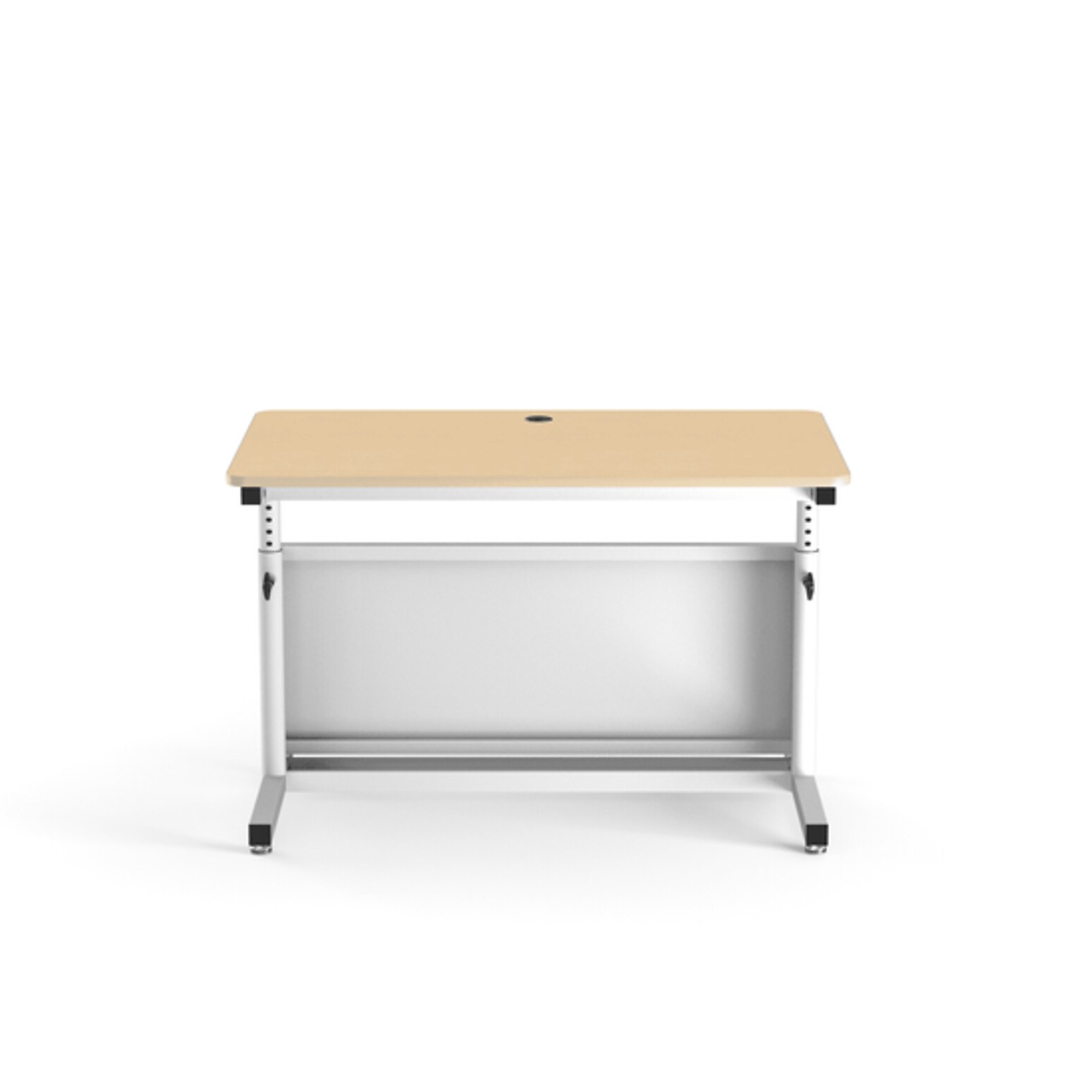 VersaDesk Deluxe 48W Manual Adjustable Standing Computer Table, Maple/White (CTL4830-WM)