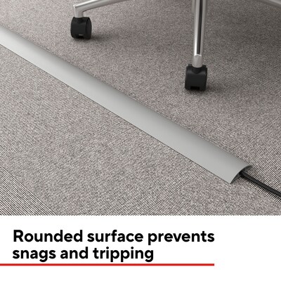 Staples TECH 6' Cord Covers, Gray (ST62389)