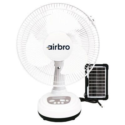 Airbro 12-inch 1-Speed Desk Fan, White (GSDFSA12)