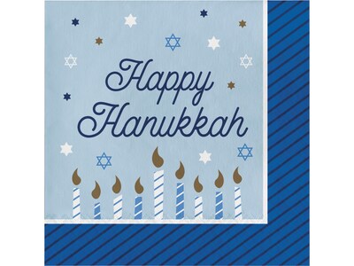 Creative Converting Hanukkah Tableware Kit, Blue/Gold (DTC5574E2E)