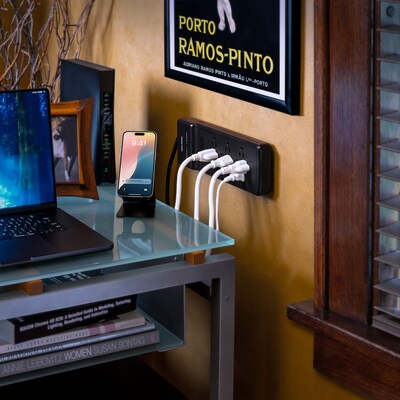 CyberPower CSB1206 12-Outlet Surge Protector, 6', 3600 Joules, Black (CSB1206)