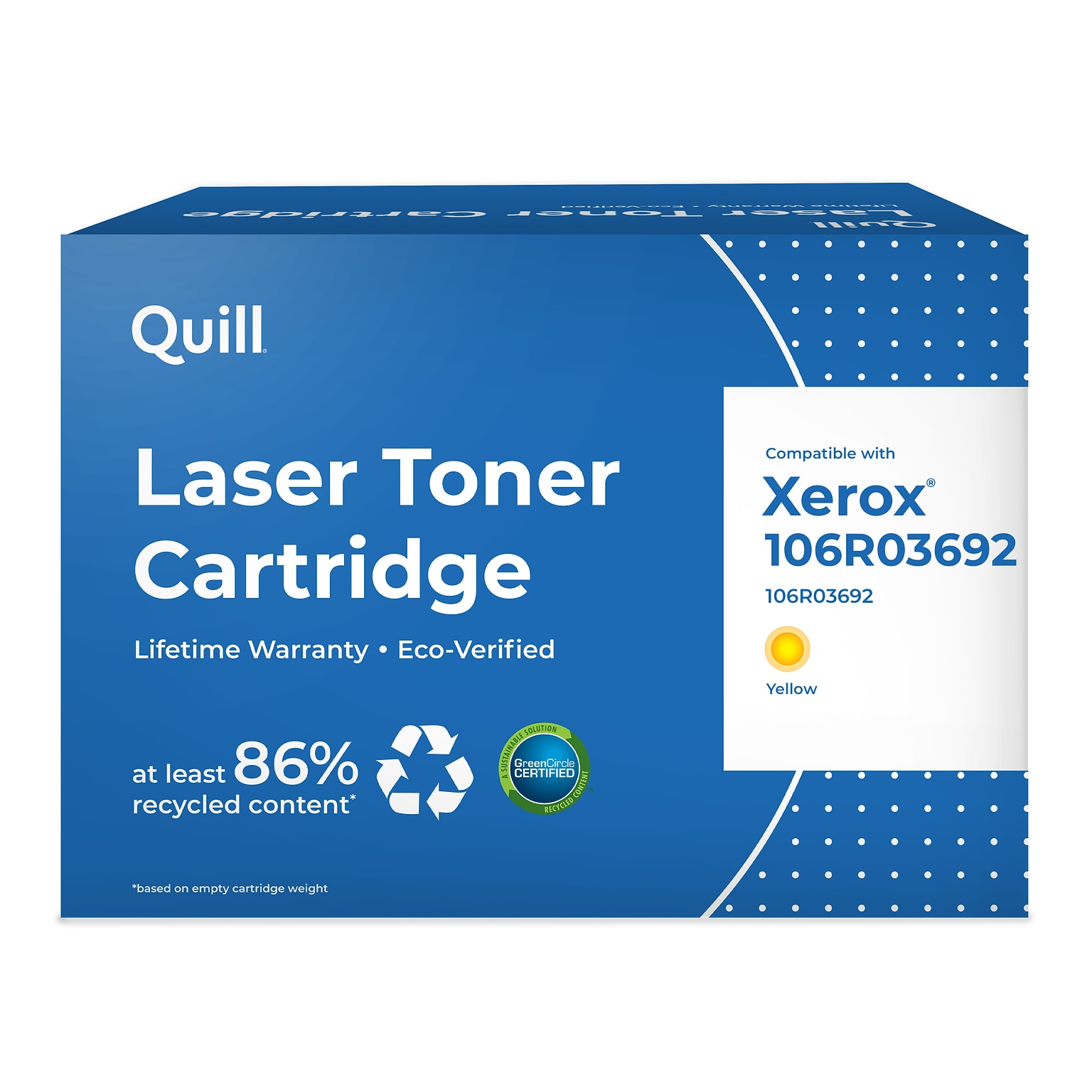 Quill Brand® Remanufactured Yellow Extra High Yield Toner Cartridge Replacement for Xerox 6510 (106R03692)