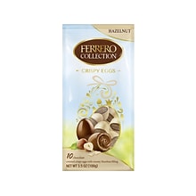 Ferrero Rocher Collection Crispy Eggs Snack Size Hazelnut Milk Chocolate Pieces, 3.5 oz. (FEU63205)